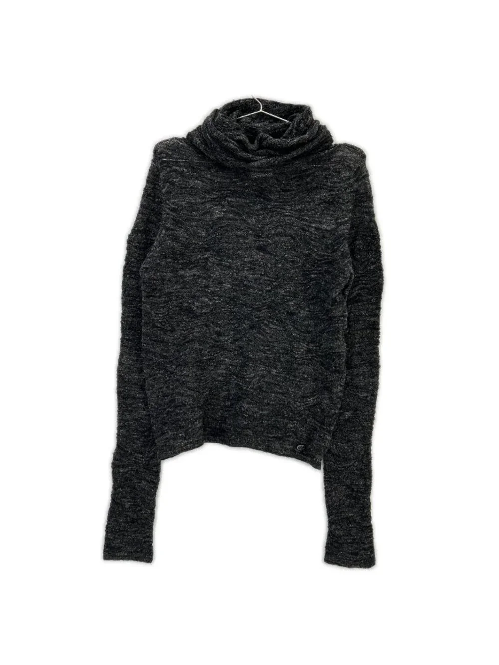 Chanel Gray Alpaca Blend Turtleneck Knit 38 Sweater